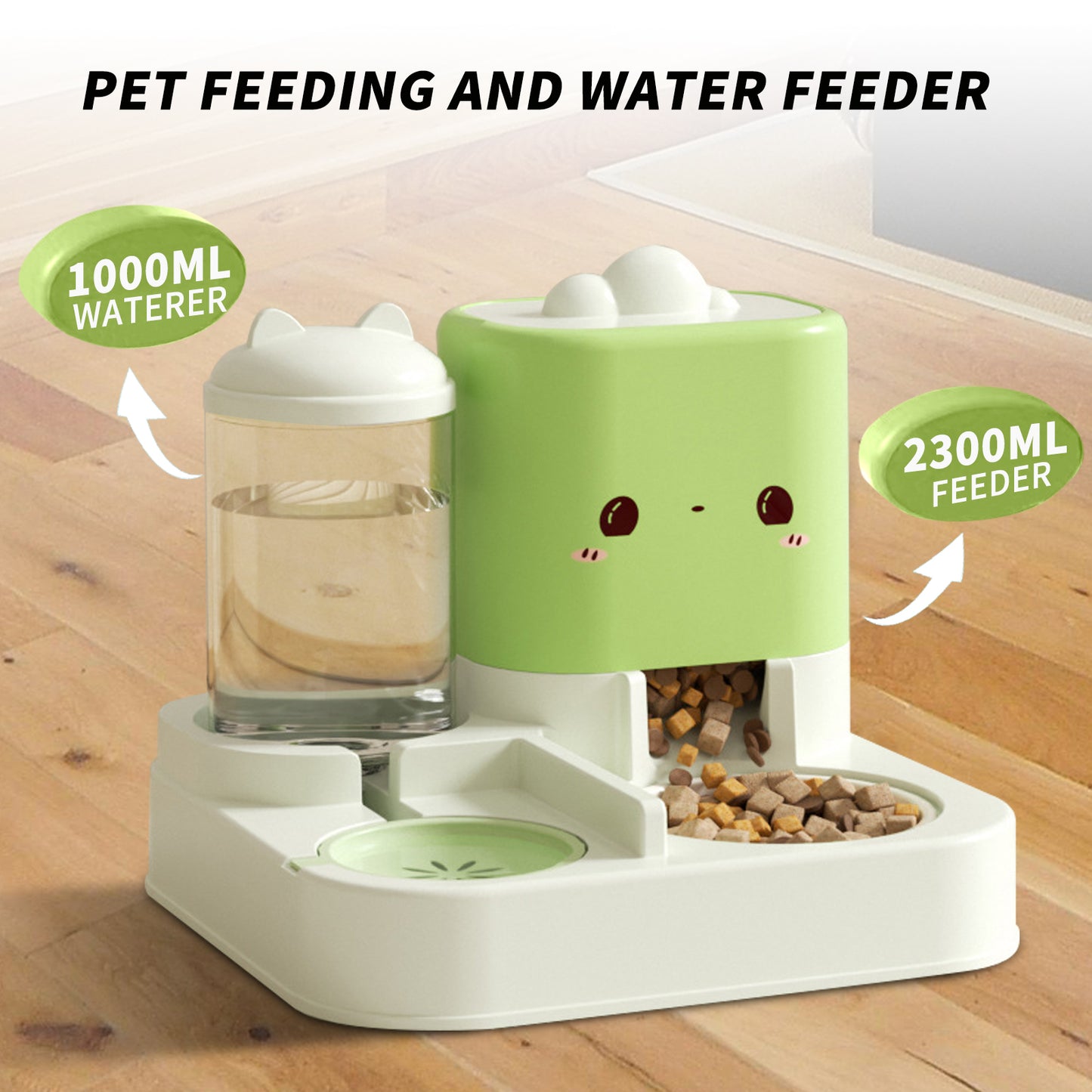 1 Piece Cartoon Cloud Cat Ear Feeding And Water Feeding Integrated Cat And Dog Universal Pet Essential Item For Home And Travel